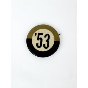 Antique Army Football Pin #53 - Pilgrim Badge Specialty Co. - 1 1/2" - Art Deco